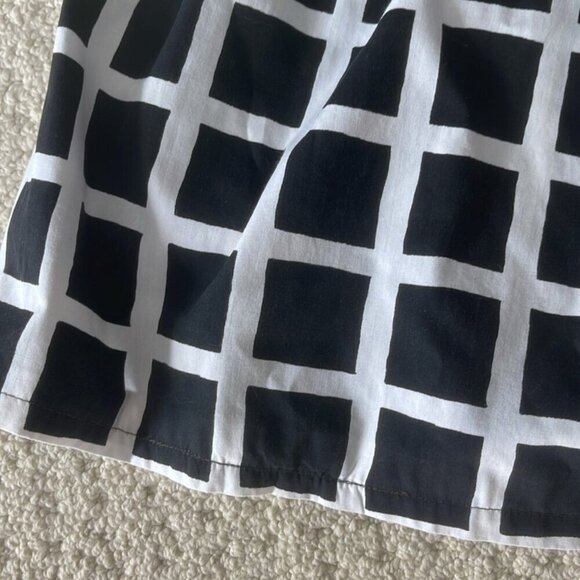 Vintage Doris Dodson Black / White Fit & Flare Dress 1950s Fits XXS-XS - Picture 5 of 16